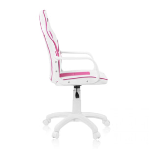 Silla gaming DRW Blanco - Rosa DRW