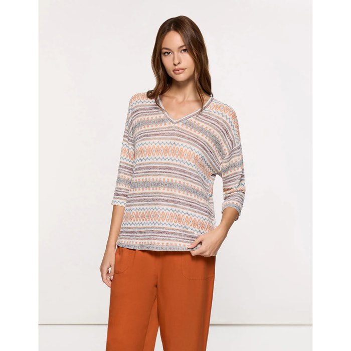 Camiseta Manga Larga Marrón - Arlie