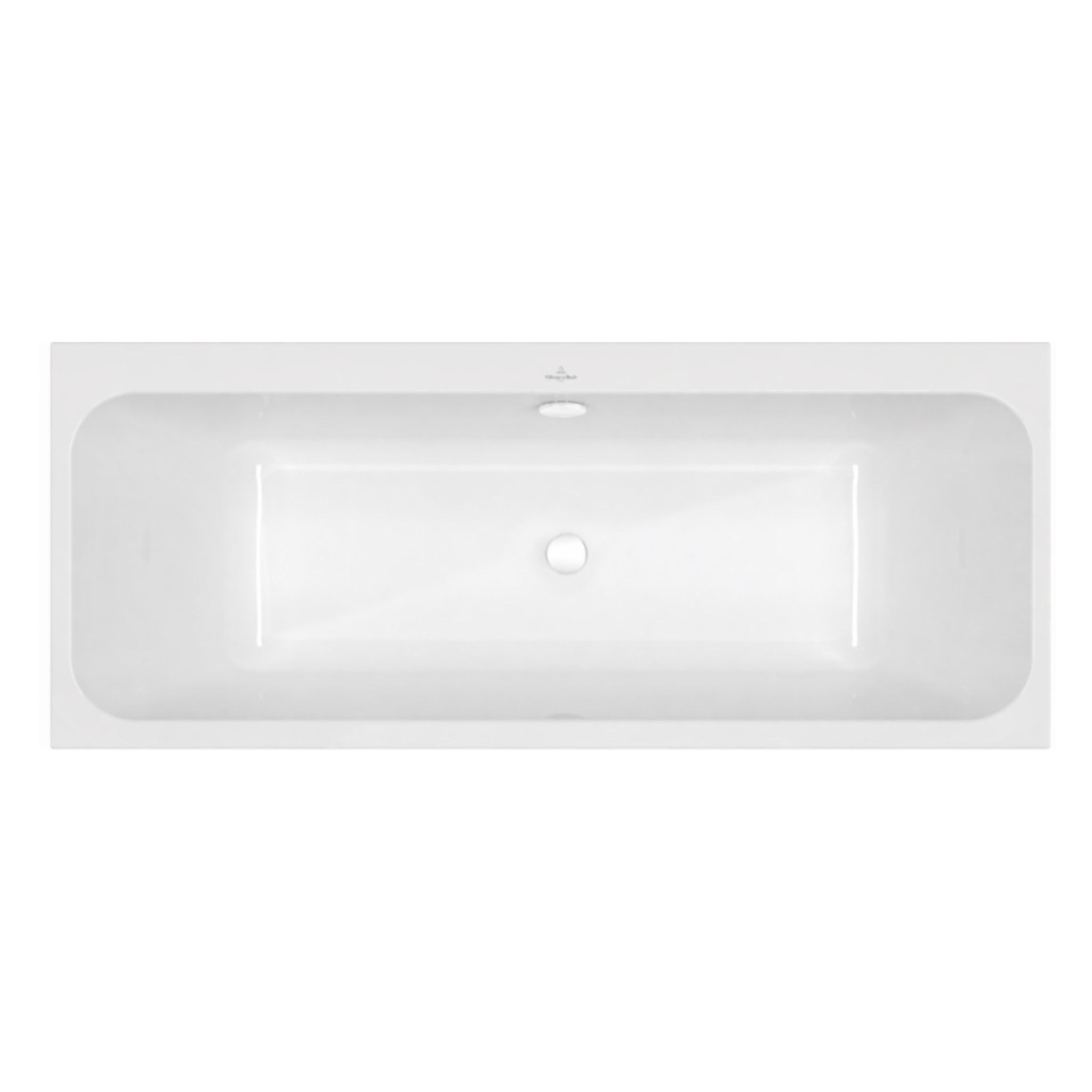 Baignoire droite 170 x 75 VILLEROY & BOCH Architectura + Vidage de baignoire WIRQUIN blanc
