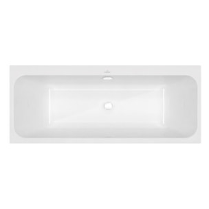 Baignoire droite 170 x 75 VILLEROY & BOCH Architectura + Vidage de baignoire WIRQUIN blanc