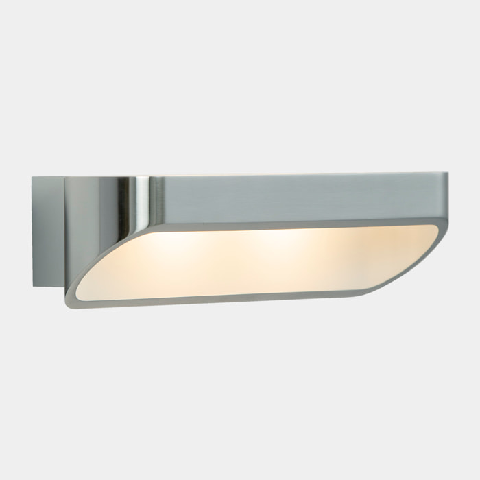 LEDS C4 Oval Aplique interiro empotrado a la pared  con luz blanco caldido 3000k color aluminio satinado