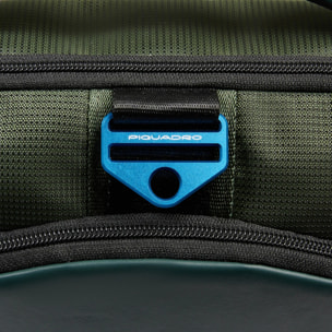 Piquadro Tracolla porta iPad®mini in tessuto riciclato e materiale bio-based con protezione RFID