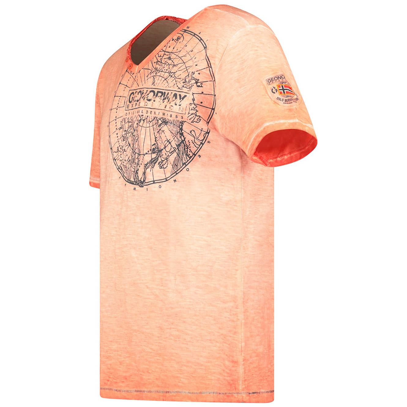 T-shirt Uomo Geographical Norway Arancio JIMPERABLECORALLO