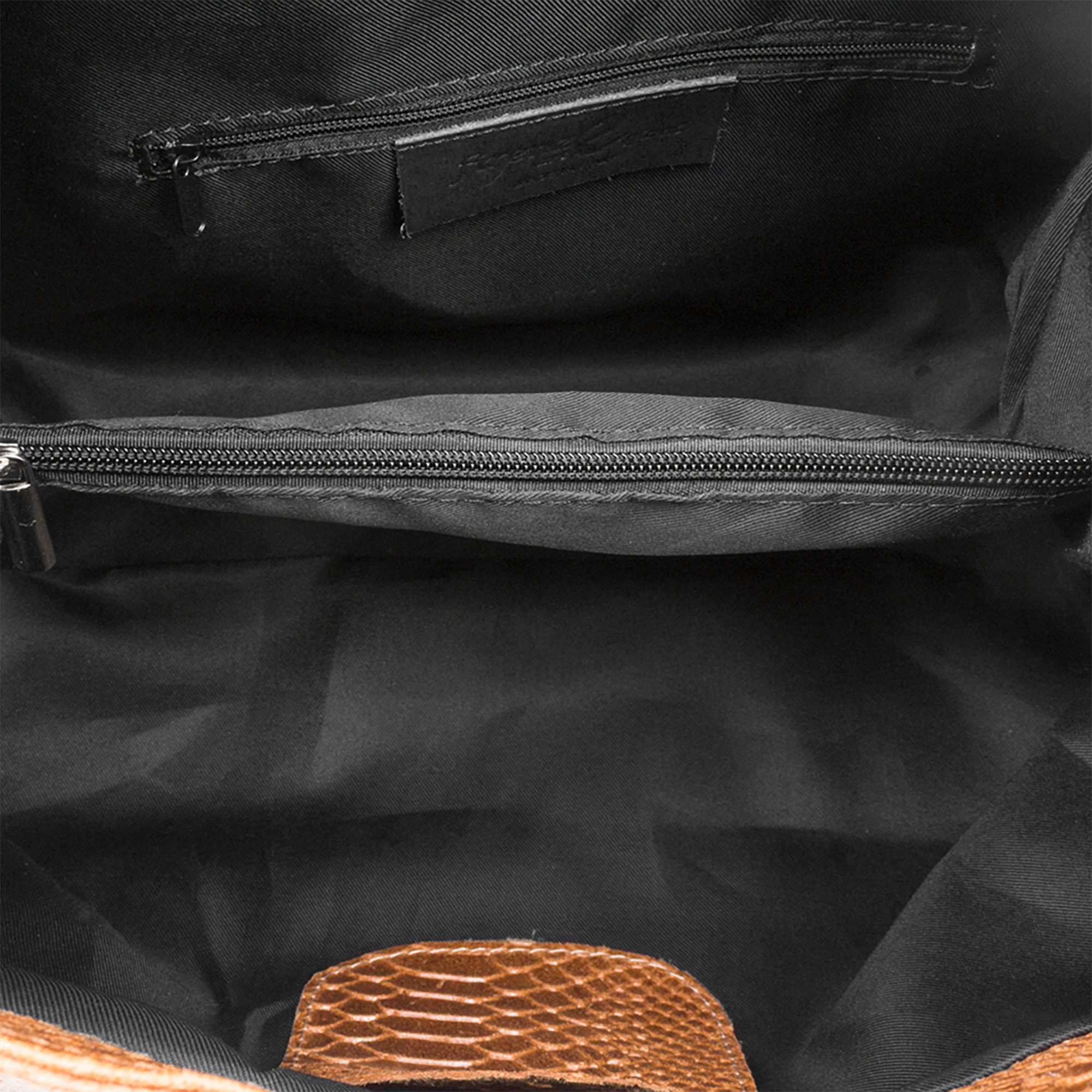 Emanuela Borsa tote Donna.Pelle autentica Alcantara Stampa Serpente