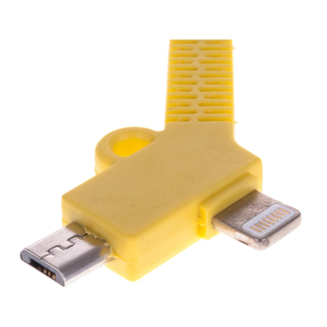 CONNETTORE 2 IN 1 SEMIRIGIDO IP5/6 E MICRO USB