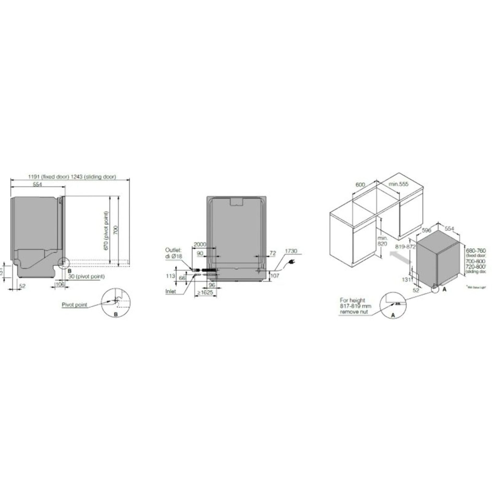 Lave vaisselle encastrable ASKO DSD747U