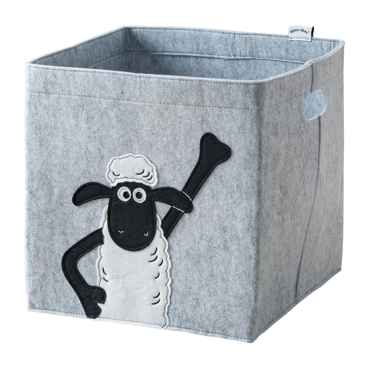 Boîte de rangement en feutre compatible Kallax Shaun poing levé Lifeney Shaun le mouton