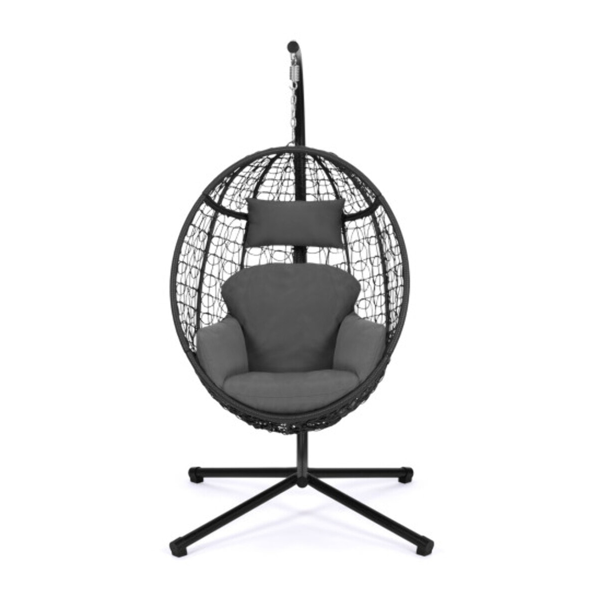 Fauteuil œuf suspendu effet rotin