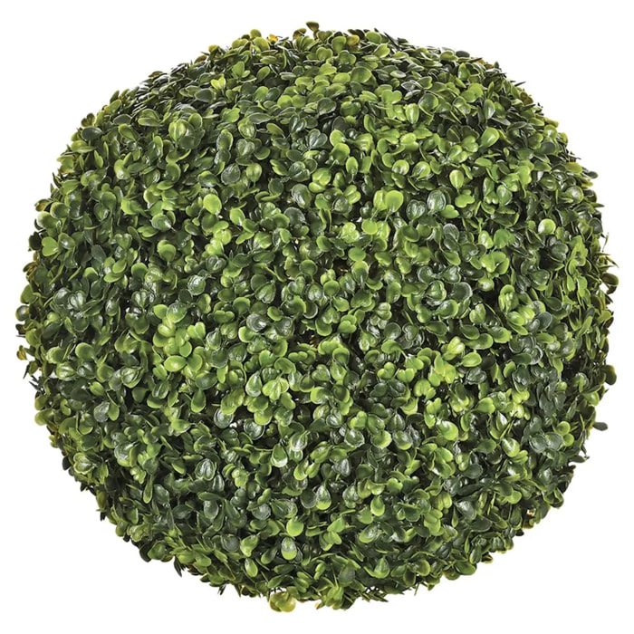 Boule de buis artificiel vert D38cm
