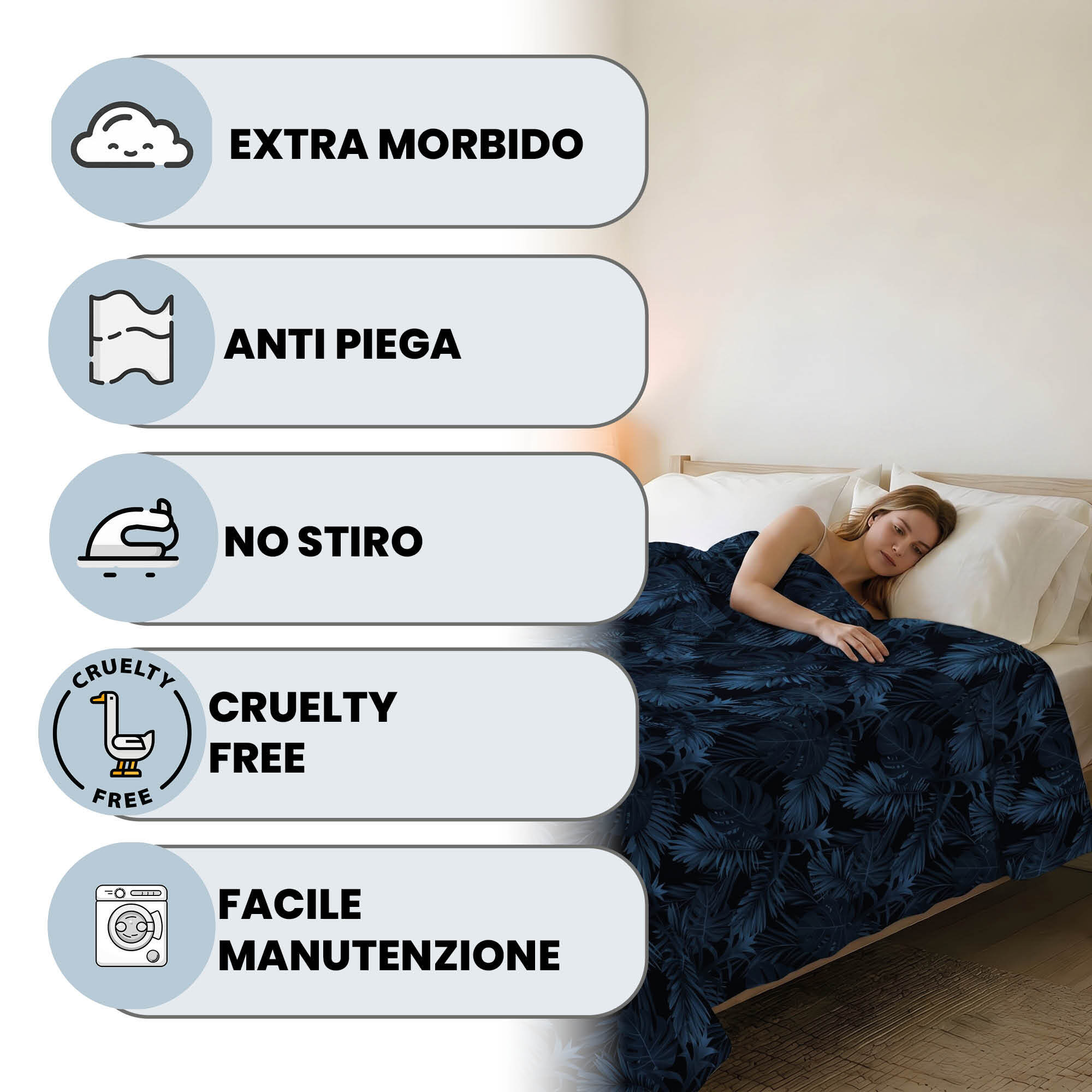 TRAPUNTINO ESTIVO BASIC, 100gr - Made in Italy - MATRIMONIALE