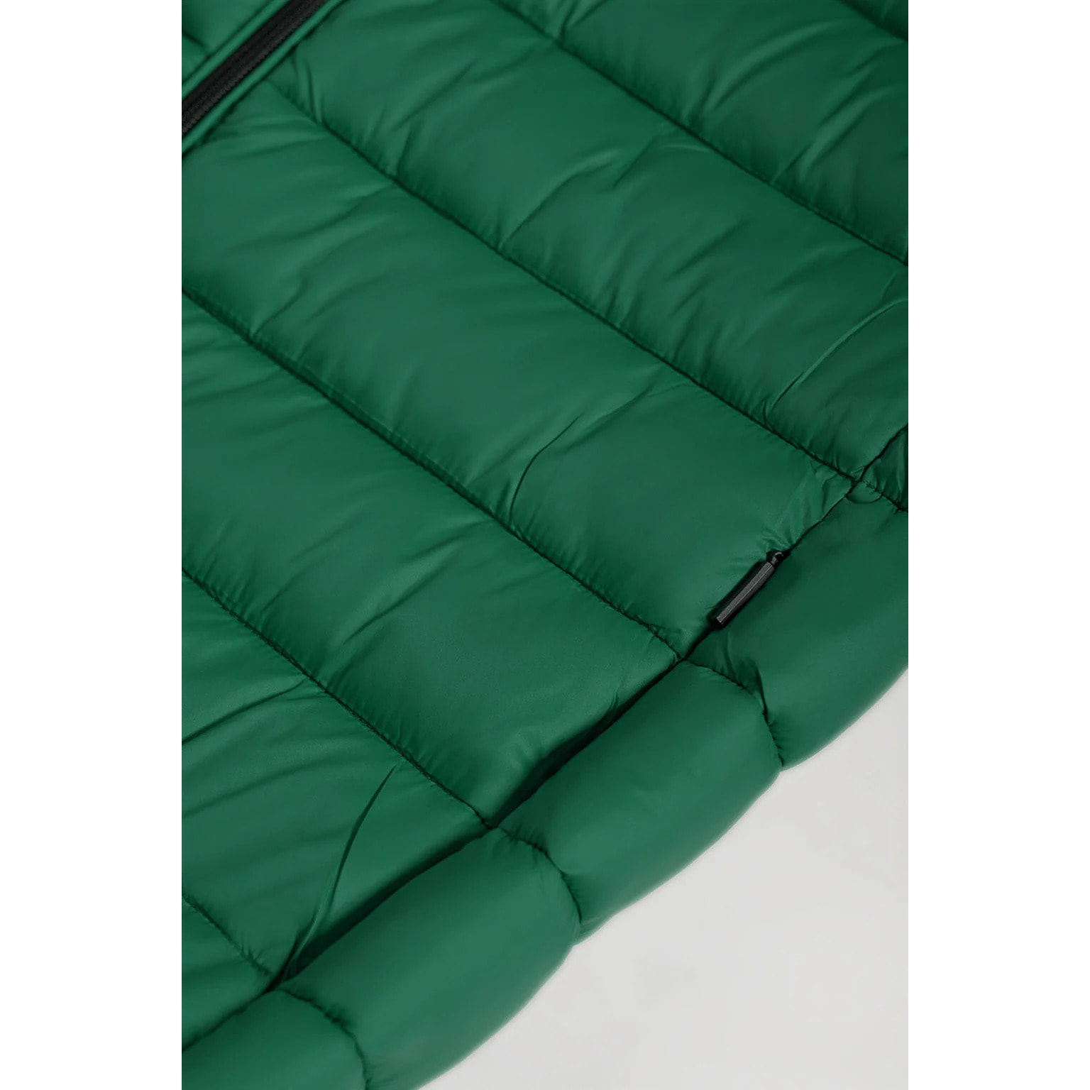 Chaleco verde bosque de acolchado ligero con print Rigby Go