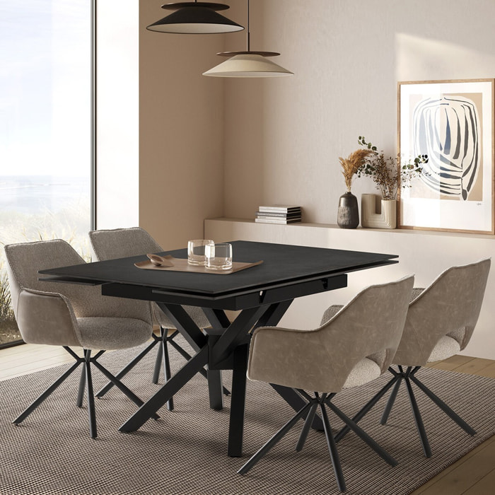 Table à manger extensible carrée céramique - ZOA