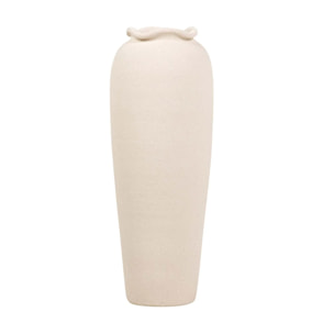 Florero Ceramica Beige 30x30x80 Cm