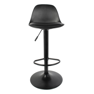 Tabouret De Bar Isak Noir - Lot De 2