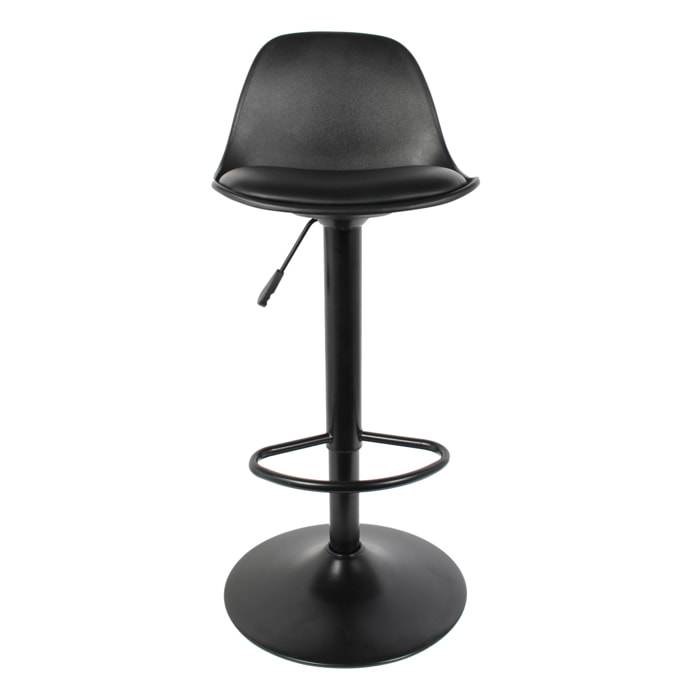 Tabouret De Bar Isak Noir - Lot De 2