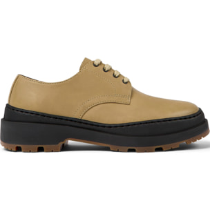 Zapatos de cordones - CAMPER Brutus - Beige - Cuero liso
