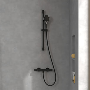 Mitigeur douche thermostatique VILLEROY ET BOCH Universal rond + Ensemble de douche Verve Showers 3 jets