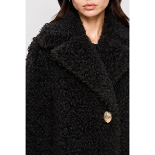 Kocca - Cappotto da donna in tessuto riccio con ampio collo Donna