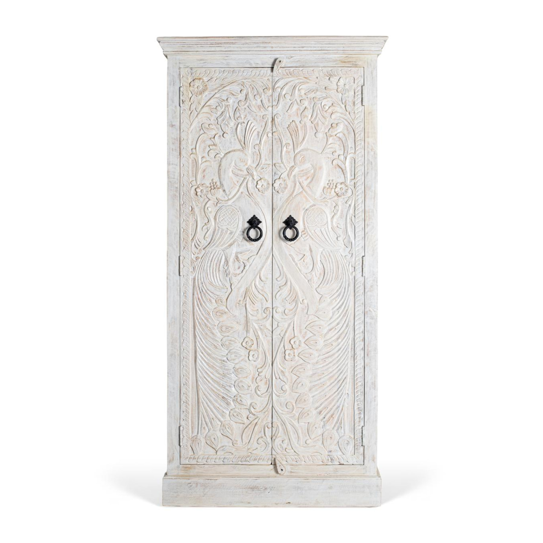Armario de Madera de Mango 90 Cm Estilo Mediterráneo Moderno