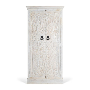 Armario de Madera de Mango 90 Cm Estilo Mediterráneo Moderno