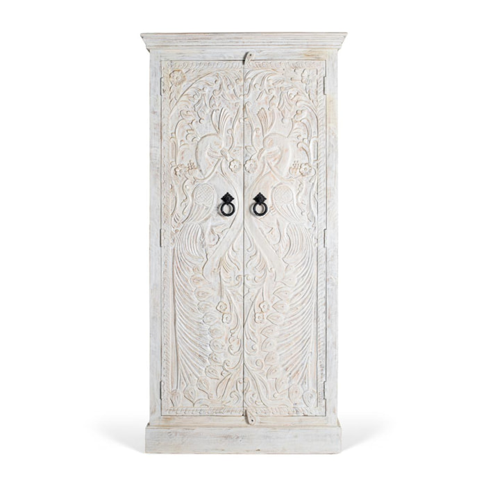Armario de Madera de Mango 90 Cm Estilo Mediterráneo Moderno