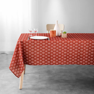 Nappe rectangulaire esprit nature - Terracotta