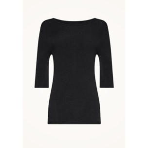 Top a maniche corte Viscose Knit Top Short Sleeves