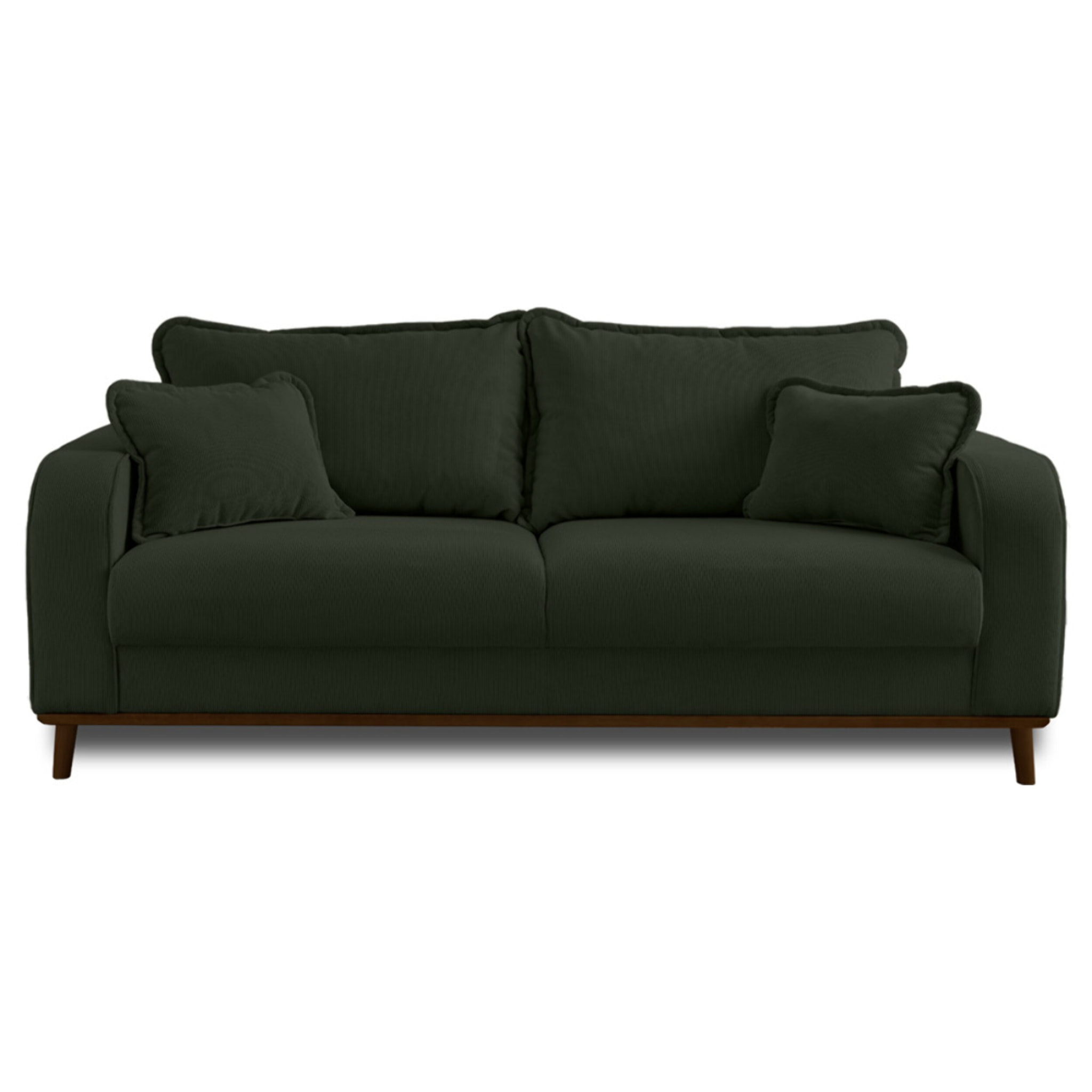 Albane - canapé 3 places - en velours côtelé - Vert