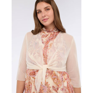 Fiorella Rubino - Bolero de tul - Beige