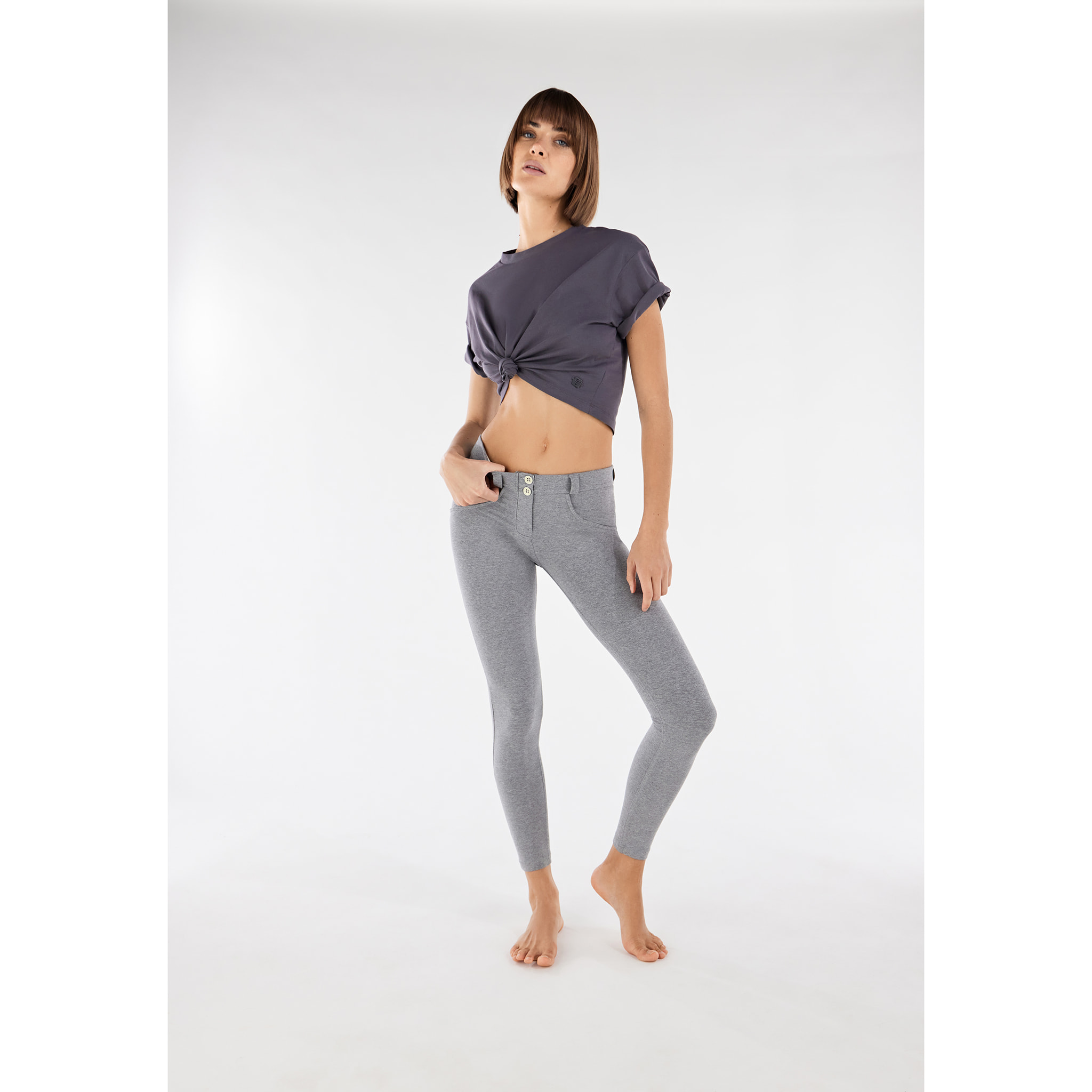 Pantaloni push up WR.UP® superskinny cotone organico