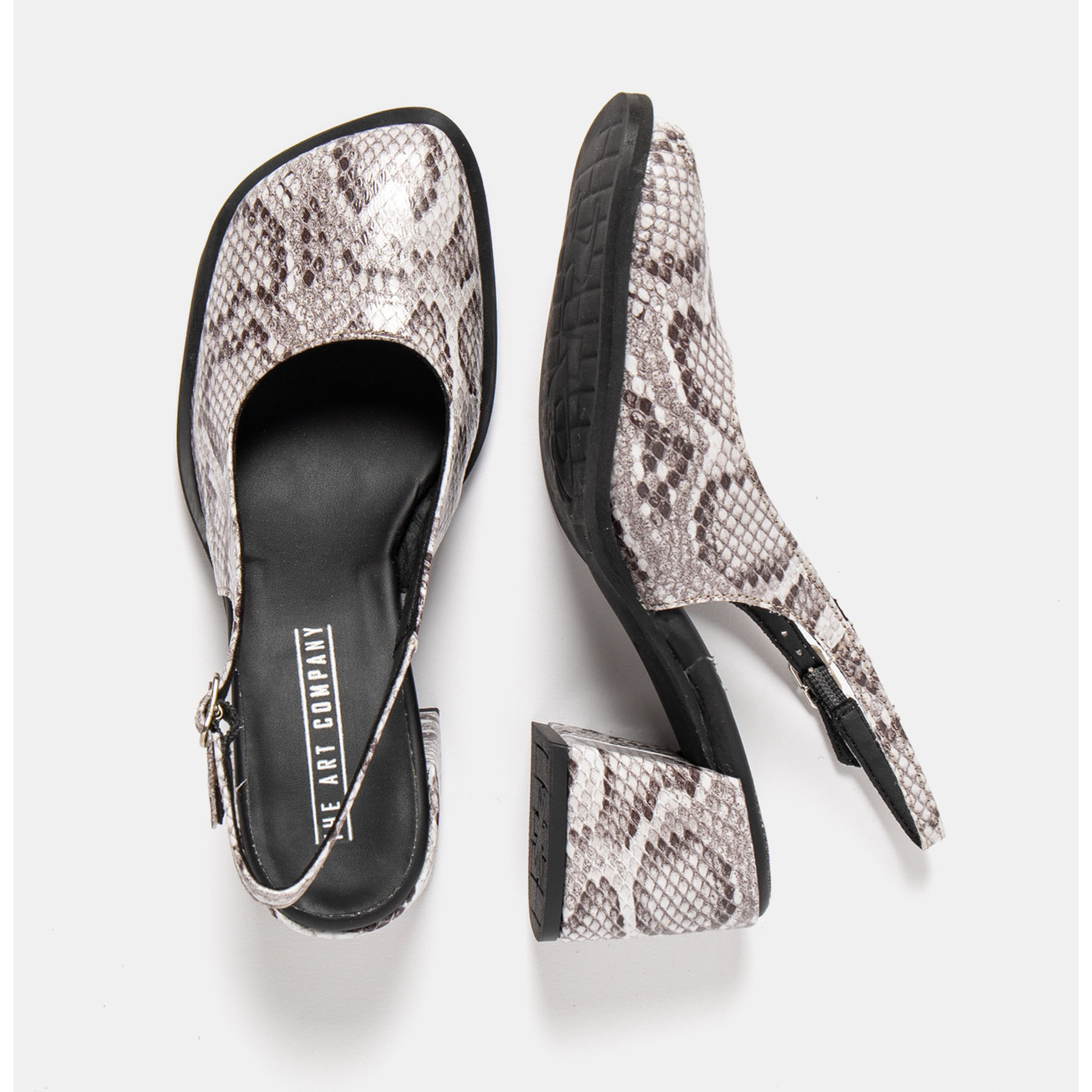 Sandalias con tacón 2012S SNAKE WHITE / VERONA color White