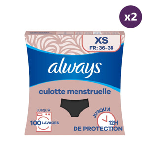 2 Culottes Menstruelles Lavables Taille 36-38