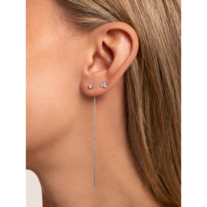 Orecchino Singolo Clover in Argento