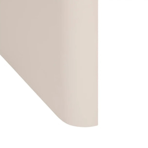 Console Roundy blanc ivoire et bois