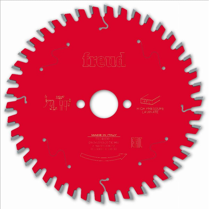 Lame pour scie circulaire portative filaire/sans fil FREUD - Ø140 1,8/1,3 AL20 Z42 TP 0° - F03FS09864