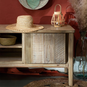 Meuble TV "Banila" acacia 55x140cm