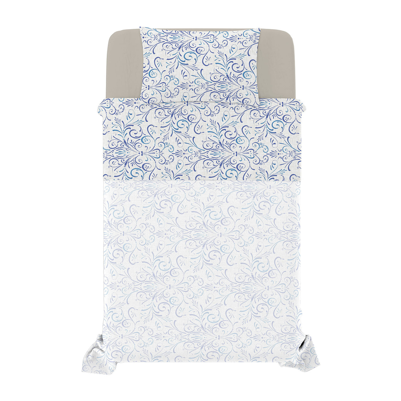 COMPLETO LETTO FANTASY PIAZZA E MEZZA - 100% MICROFIBRA