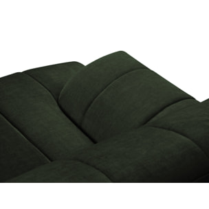 Canapé d'angle droit "Rita" 5 places en velours vert