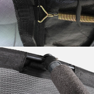 Trampoline rond Ø 305cm gris avec filet de protection intérieur - Mars Inner – Nouveau modèle - trampoline de jardin 3.05m 305 cm |Design | Qualité PRO | Normes EU