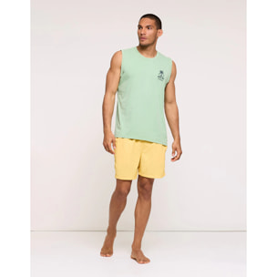 Bañador Liso con Cordón Amarillo - Foxly