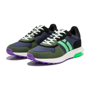 Zapatillas Deportivas de Hombre Active Flag Azul Marino / Verde D.Franklin