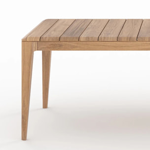Table de jardin en bois de teck recyclé 10 personnes - Nonza