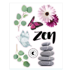 Sticker illustratif "Zen" 30X42