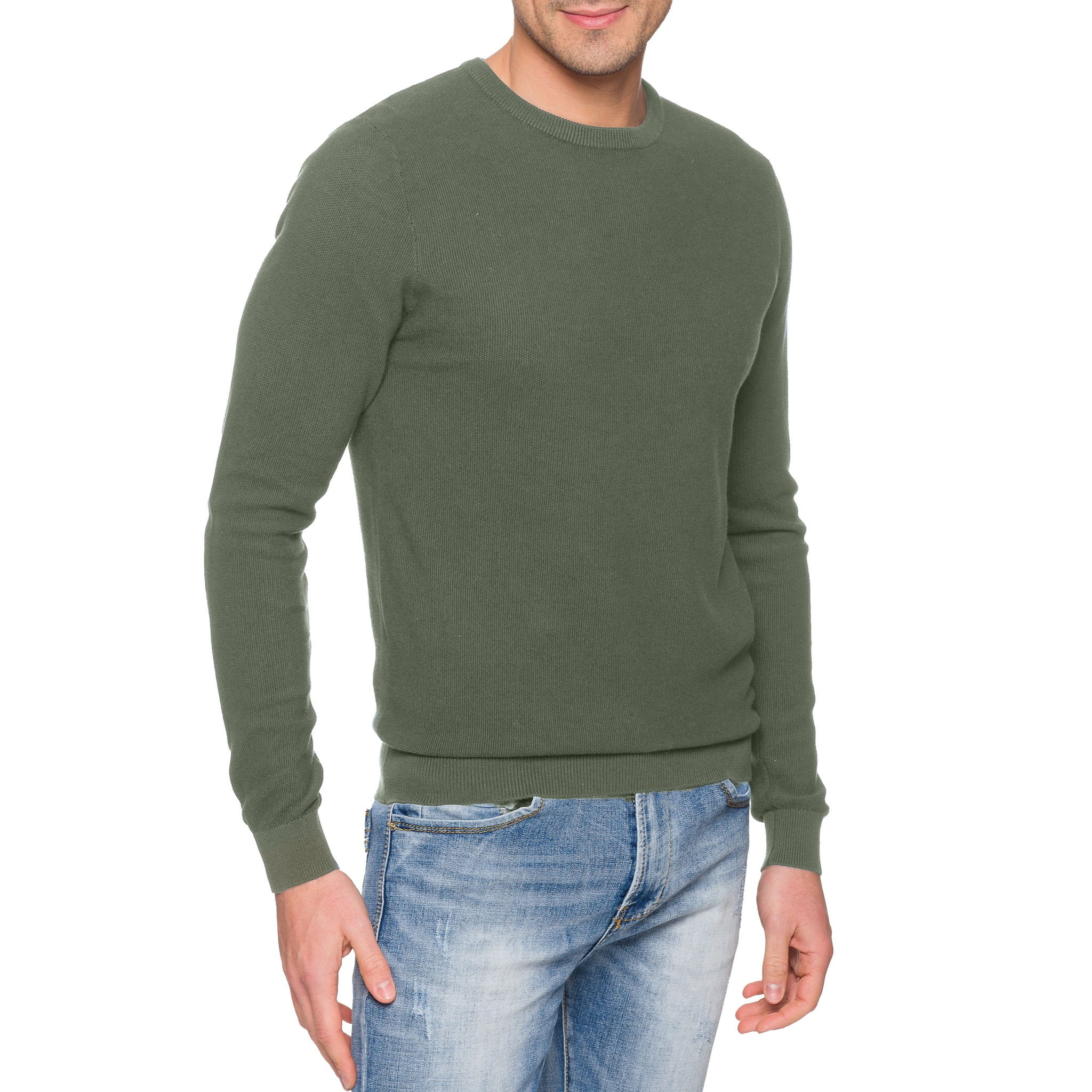 Cardigan Hot Buttered Sapphire cuello redondo Verde militar