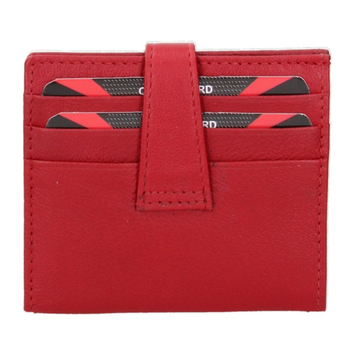Portafoglio uomo in vera pelle - Modello False - Casual - 9.5 x 8.0 x 1.5 cm