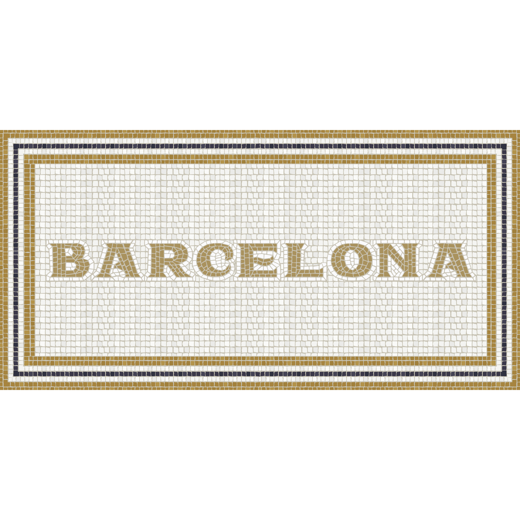 Alfombras vinílicas de Ceramiko - Mosaico romano "Barcelona"