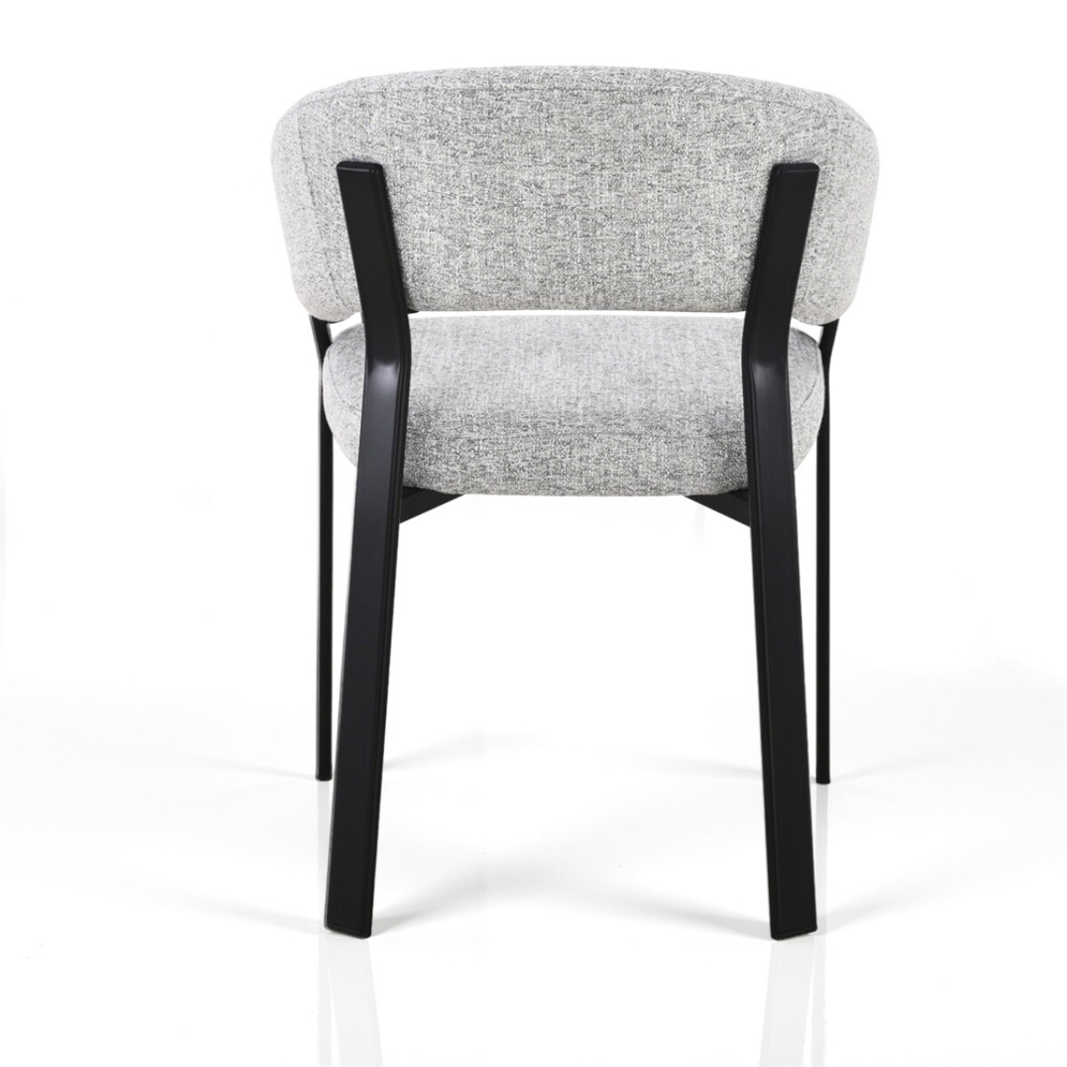 Lot de 2 chaises de salle à manger avec accoudoirs Tomasucci PIT, gris, H.80 L.59 P.60