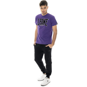 Camiseta hombre Leone 1947 Apparel New Era manga corta algodón estampado flocado