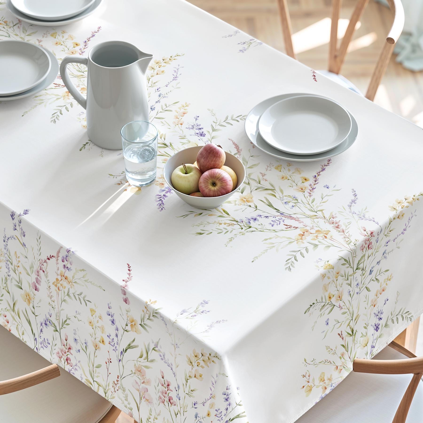 Nappe imprimée anti-tâches BRIANA MULTICOLORE