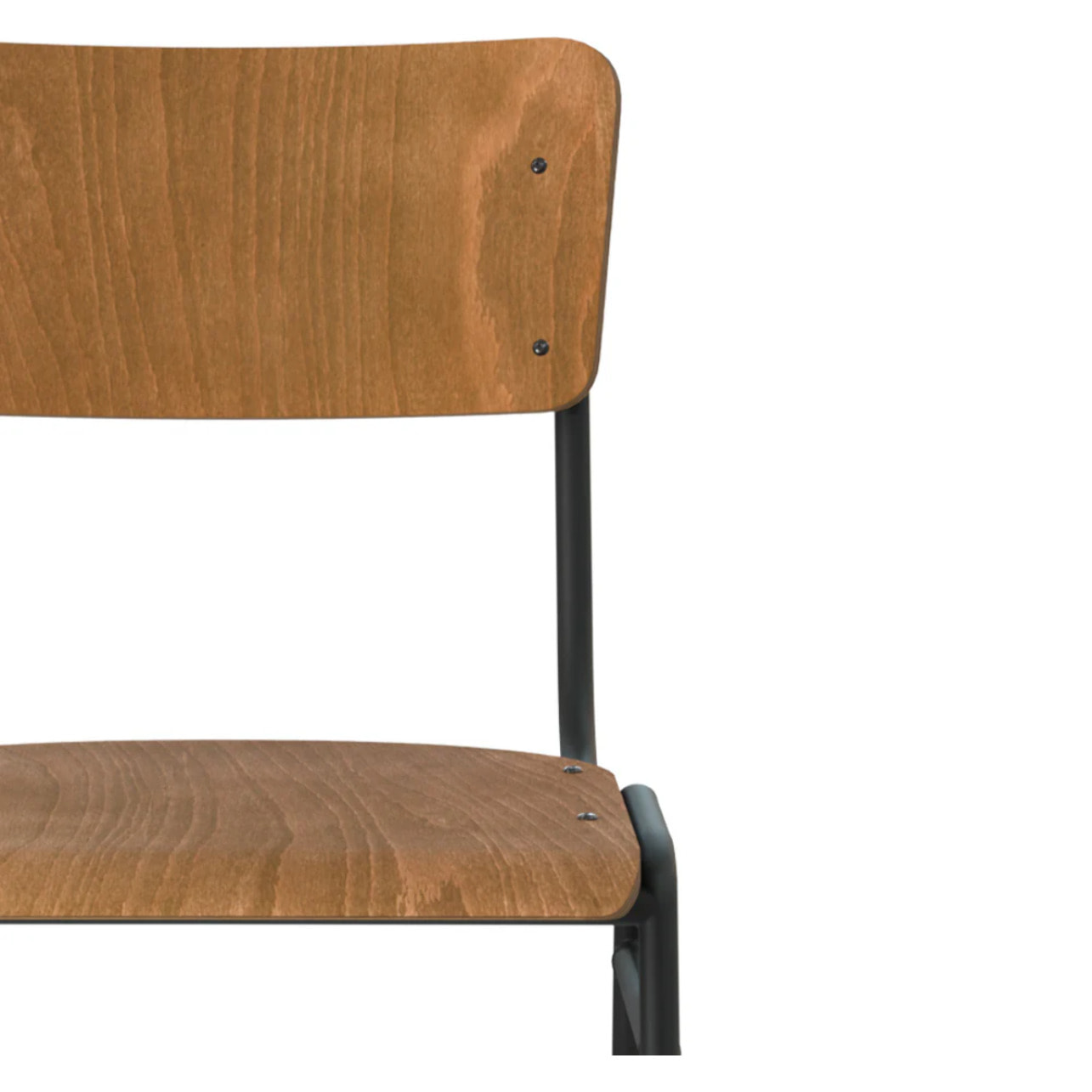 Lot de 2 chaises de bar 75 cm en bois - Clem